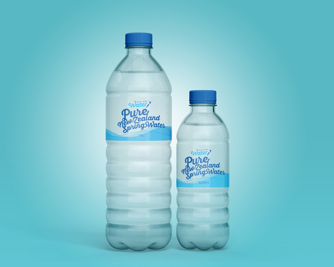 Bottled spring water packaging
