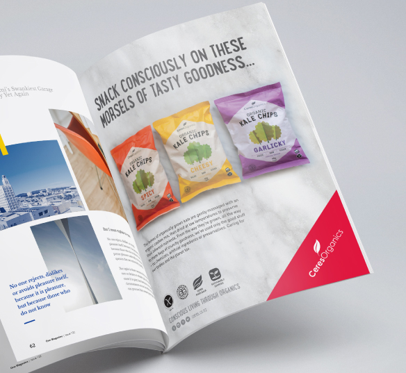 Ceres Organics print advertising