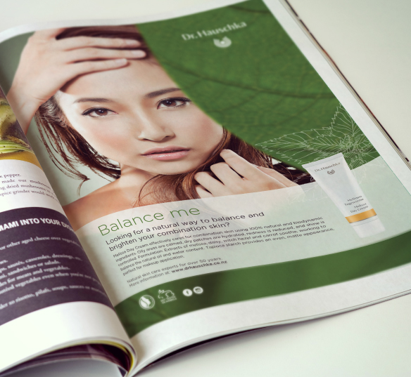 Print advertising for Dr Hauschka product