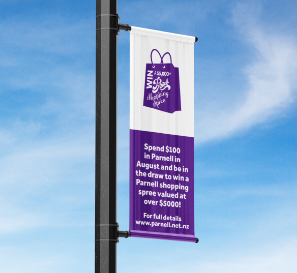 Parnell promotional street banner