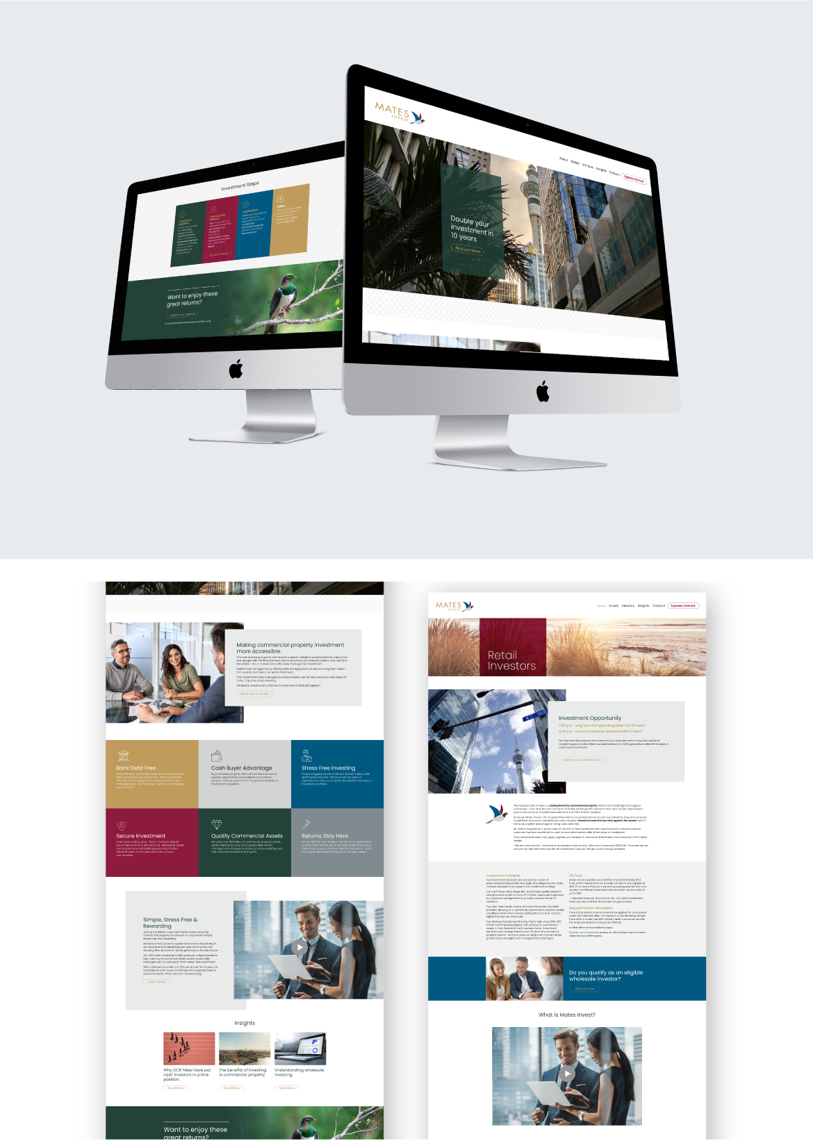 Website for property investment company