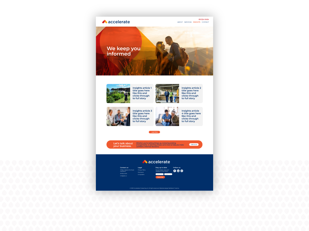 Website design and build for Insurance and investment advisers