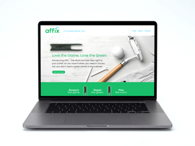 E-comm website for USA based golf Pitchmark repair tool manufacturer
