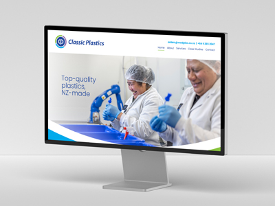 Website for New Zealand plastic manufacturing company