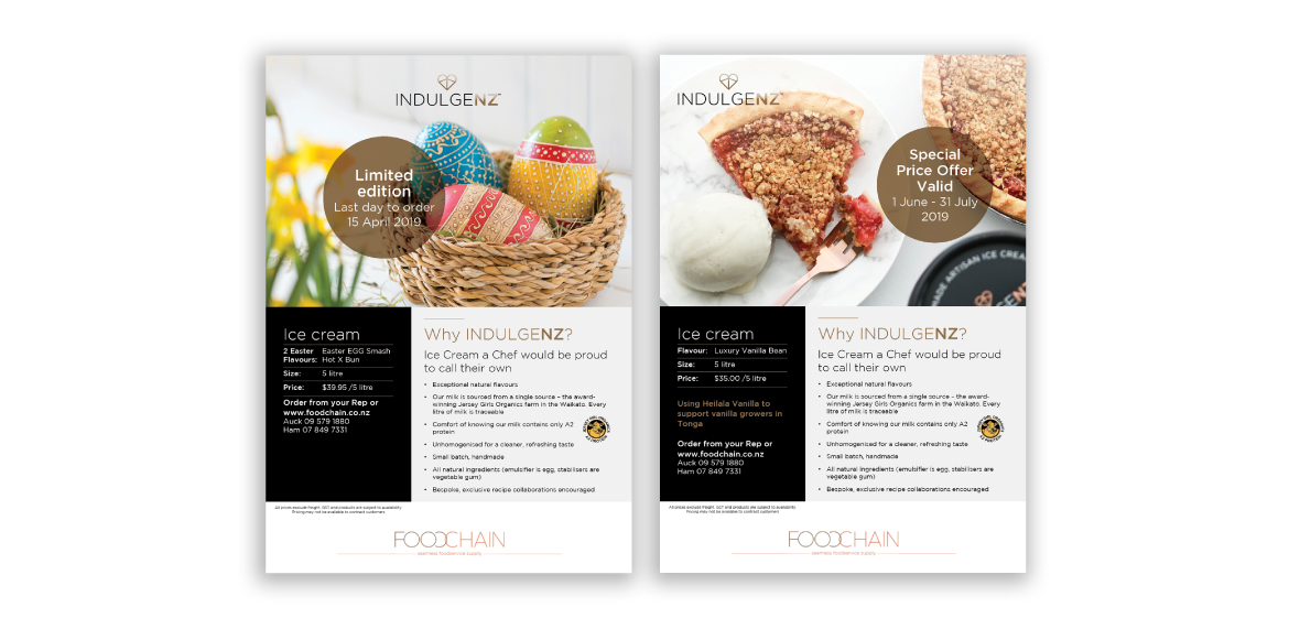 Branding for new premium, artisan ice cream brand
