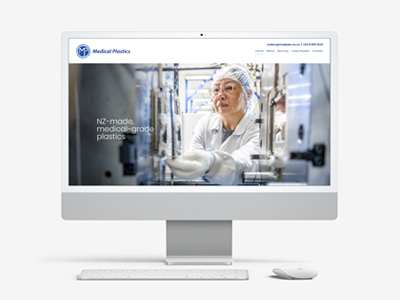 New website for plastic components manufacturing company who specialise in the medical industry