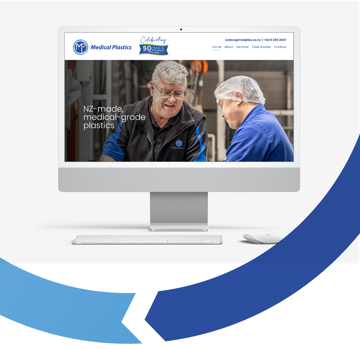 New website for plastic components manufacturing company who specialise in the medical industry