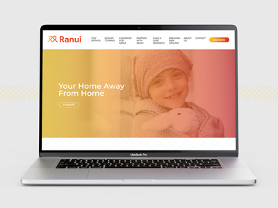Website for charity providing accommodation for families of cancer patients