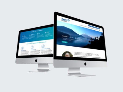 Home page design for business coach