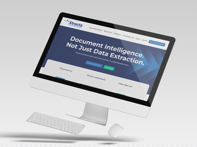 Website design for AI driven document scanning and processing SAAS platform